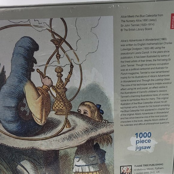 1000 Piece Jigsaw Puzzle, ALICE IN WONDERLAND by John Tenniel, 29x20 inches, NEW - Picture 2 of 6